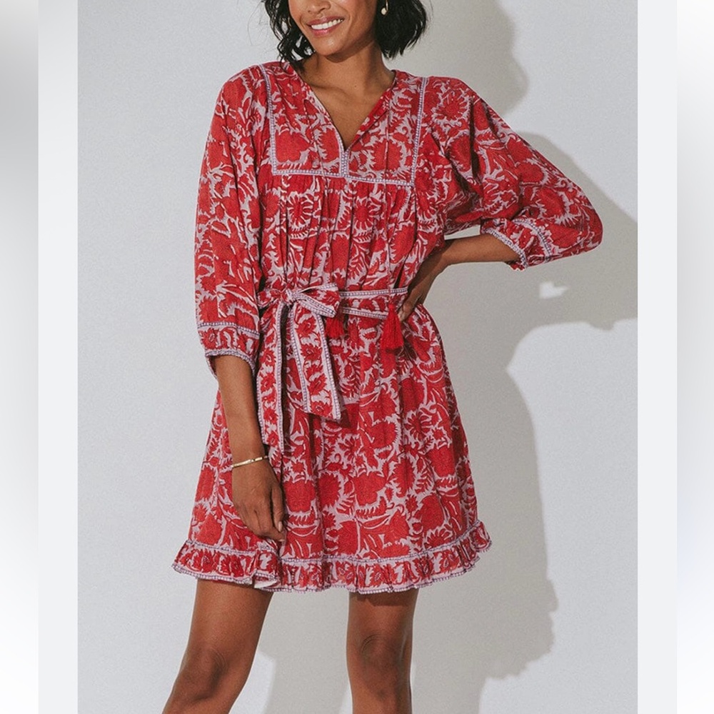 Cleobella Kaz Mini Dress Flora Large